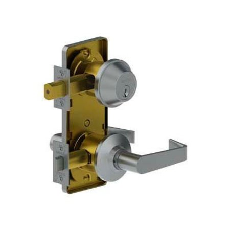 HAGER COMPANIES 3710 Grade 2 Interconnected Lock - Interconnected Single Locking Entry 2-3/4" Us26d Wtn Scc Kd Tee 371002N26D000WCDT